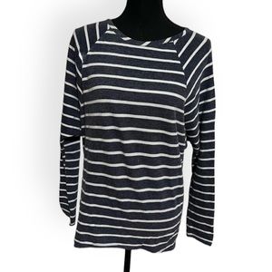 Aqua Womens Striped Blouse Size XS